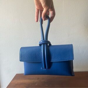 Leather Crossbody Bag/Clutch from Italy